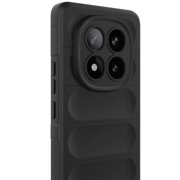 Redmi Note 14 Pro 5g Kılıf Optimum Silikon - Siyah - Resim 2