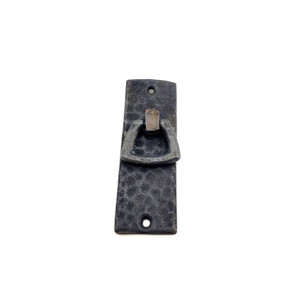 Antika Tarz Dekoratif Pirinç Dik Dövme Mobilya Kulbu - 90x31 Mm, Oksit ürün görseli 1