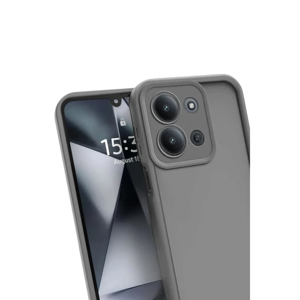 Redmi 15c 4g Viera Silikon - Gri - Resim 3