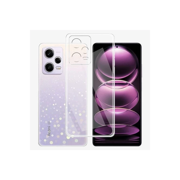 Redmi Note 12 Pro 5g Kılıf Lüx Şeffaf Silikon - Resim 4