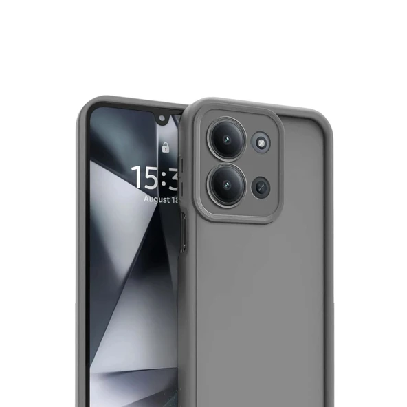 Redmi 15c 4g Viera Silikon - Gri - Resim 2