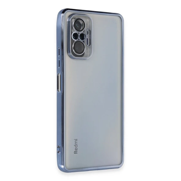 Redmi Note 10 Pro Kılıf Lensli Silikon - Açık Mavi ürün görseli 1