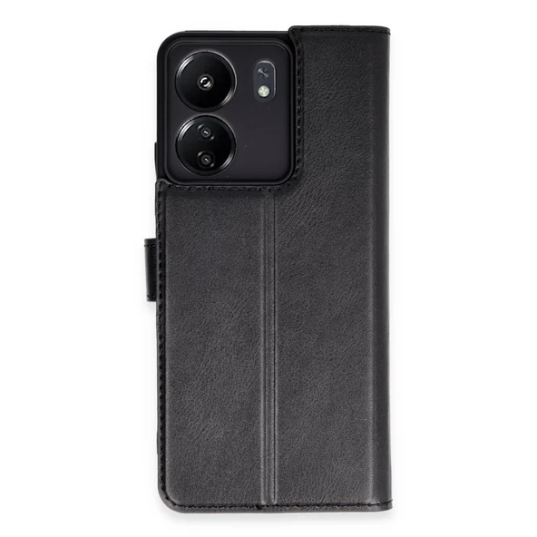 Redmi 13c Kılıf Trend S Plus Kapaklı Kılıf - Siyah ürün görseli 1