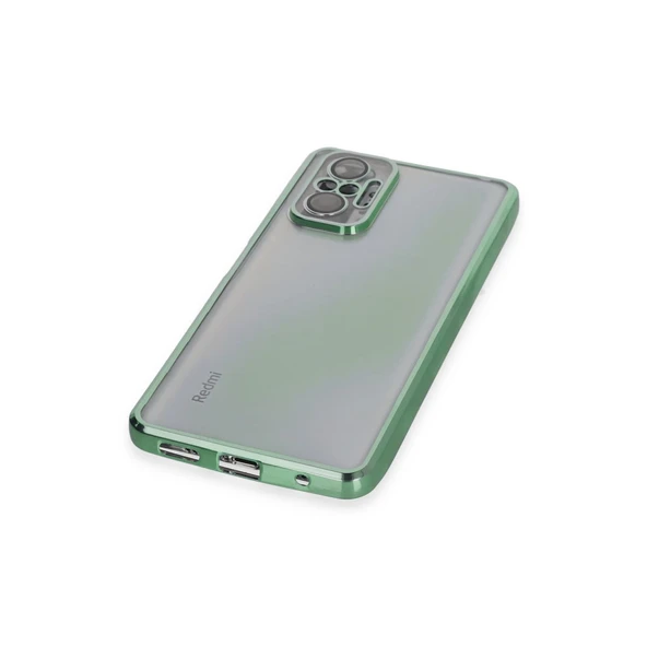 Redmi Note 10 Pro Kılıf Lensli Silikon - Yeşil - Resim 4