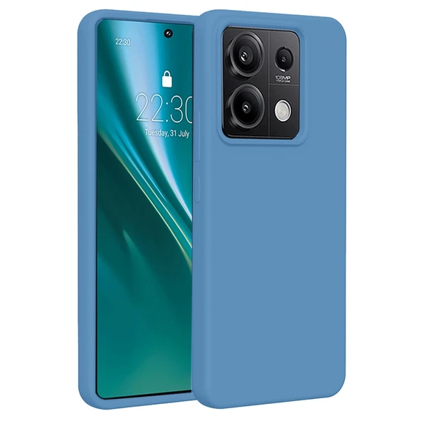 Redmi Note 13 Pro 4g Kılıf First Silikon - Mavi ürün görseli 1