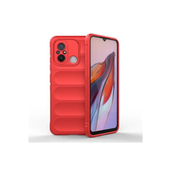 Redmi 12c Kılıf Optimum Silikon - Kırmızı ürün görseli 1