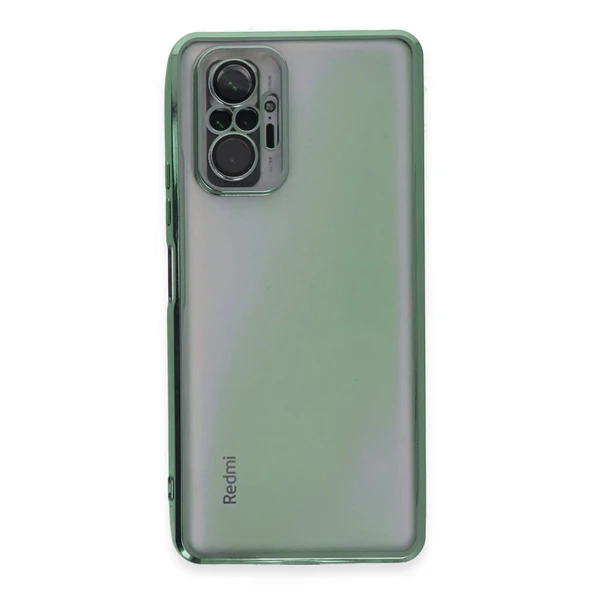 Redmi Note 10 Pro Kılıf Lensli Silikon - Yeşil - Resim 2