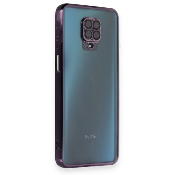 Redmi Note 9 Pro Kılıf Lensli Silikon - Mor ürün görseli 1