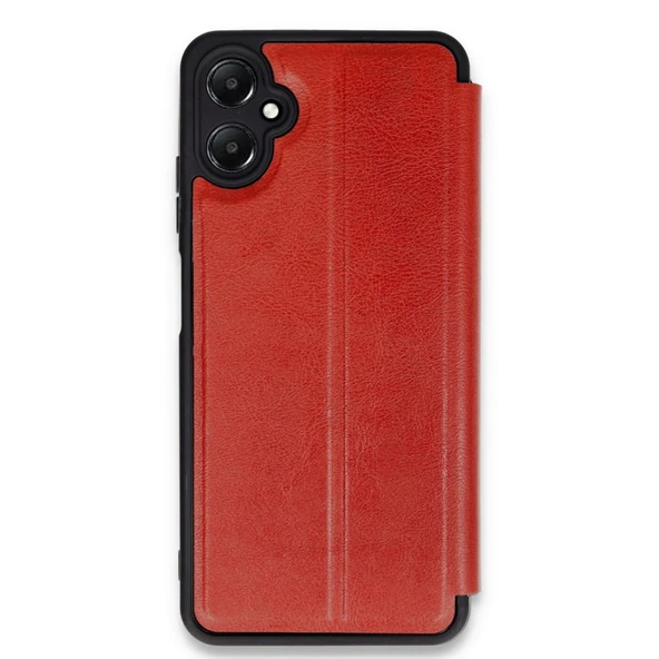Samsung Galaxy A05 Kılıf Flip Cover - Kırmızı ürün görseli 1