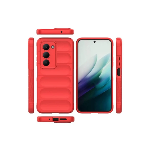 Redmi 15 4g Optimum Silikon - Kırmızı - Resim 2