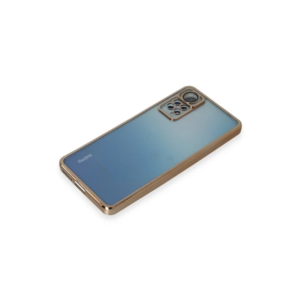 Redmi Note 11 Pro Kılıf Lensli Silikon - Gold - Resim 4