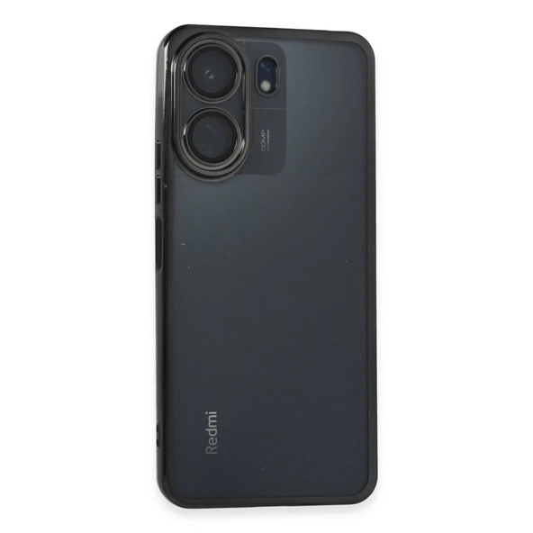 Redmi 13c Kılıf Lensli Silikon - Siyah ürün görseli 1