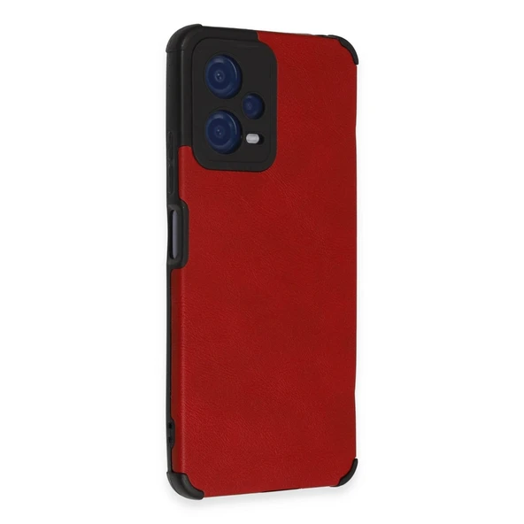 Redmi Note 12 5g Kılıf Loop Deri Silikon - Kırmızı - Resim 2