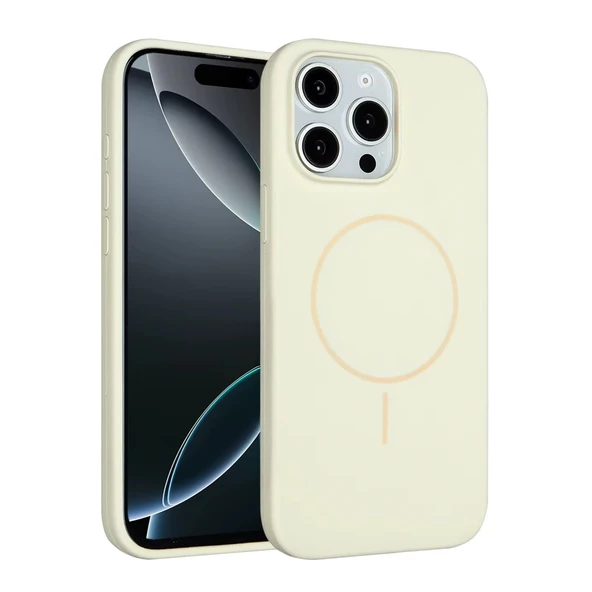 Joko İphone 15 Pro Max Kılıf Jully Magsafe Kapak - Bej ürün görseli 1