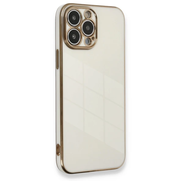 İphone 13 Pro Max Kılıf Volet Silikon - Beyaz ürün görseli 1
