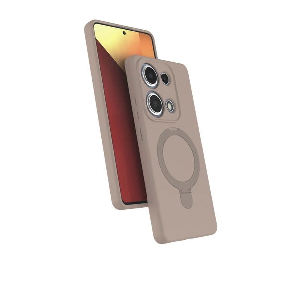 Redmi Note 13 Pro 4g Regal Magsafe Standlı Kapak - Çöl Titanyum ürün görseli 1