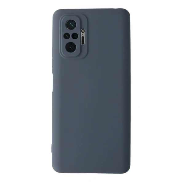 Redmi Note 10 Pro Kılıf Nano İçi Kadife Silikon - Gri ürün görseli 1