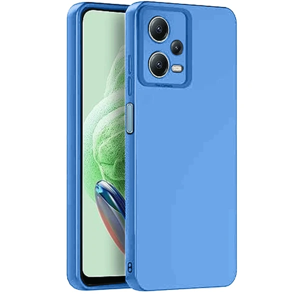 Redmi Note 12 Pro 5g Kılıf Nano İçi Kadife Silikon - Mavi ürün görseli 1