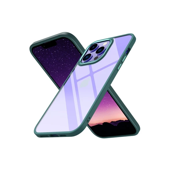 İphone 14 Pro Max Kılıf Power Silikon - Koyu Yeşil ürün görseli 1