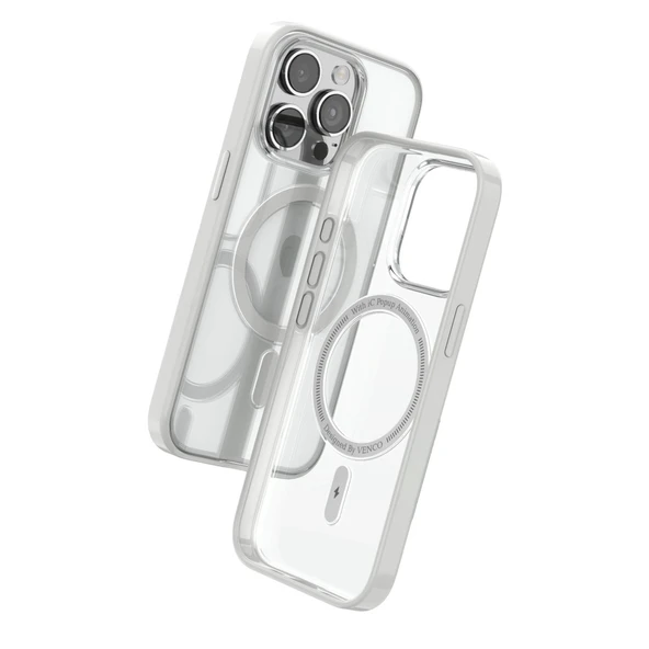 Venco İphone 15 Pro Max Joly Magsafe Kapak - Beyaz - Resim 2
