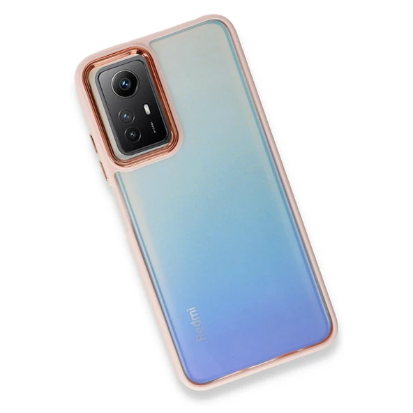 Redmi Note 12s Kılıf Dora Kapak - Pudra - Resim 3
