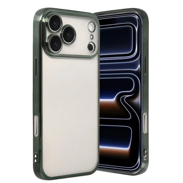 İphone 17 Pro Max Lensli Silikon - Yeşil ürün görseli 1