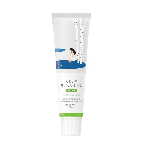 Round Lab Birch Juice Moisturizing Mild Up Sunscreen (50+ PA++++ Fiziksel Güneş Kremi) ürün görseli 1