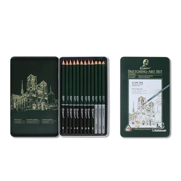 GIORGIONE 12 LI DERECELI KALEM 2H-8B-sm-h G-121208 ürün görseli 1