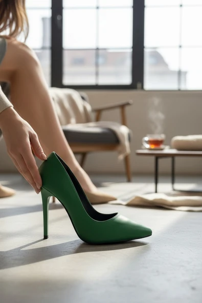 Enoch Kadın Sivri Burun İnce Yüksek Topuklu Klasik Stiletto ürün görseli 1
