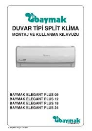 Baymak ELEGANT PLUS UV 12.000 A++ İNVERTER DUVAR TİPİ SPLİT KLİMA - Resim 6