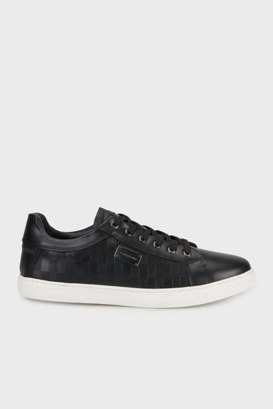 Marcomen 21104 Erkek Hakiki Deri Baskılı İnce Taban Sneaker Ayakkabı ürün görseli 1