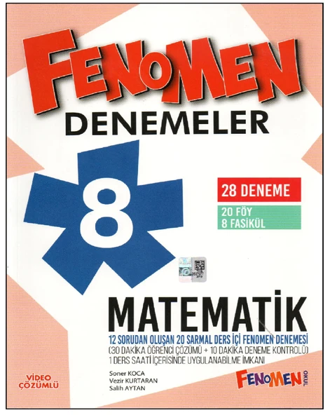 Fenomen 8.Sınıf Matematik Denemesi ürün görseli 1