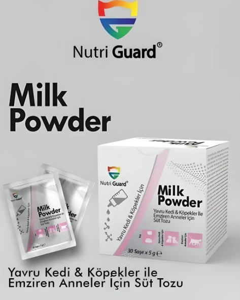 Nutriguard Kedi ve Köpek Süt Tozu Milk Powder 30 Şase (Anne ve Yavru İçin) ürün görseli 1