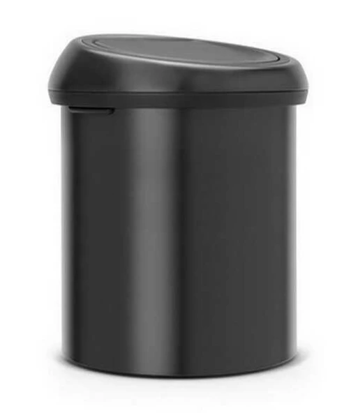 Brabantia Matt Black Dokunmatik Çöp Kovası 60lt ürün görseli 1