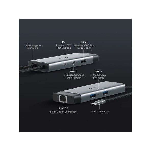 TP-Link UH6120C | USB-C 6-in-1 Hub - Resim 7
