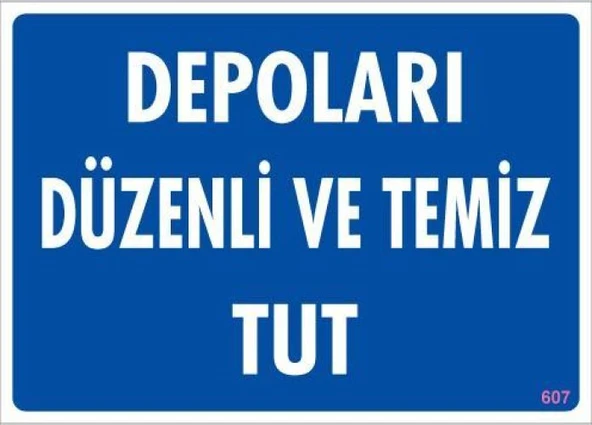 Depolama Uyarı Levhası 25x35 KOD:607 ürün görseli 1