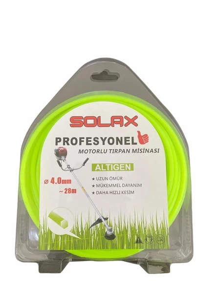 Solax Altıgen Tırpan Misinası 4 mm 28 Metre ürün görseli 1