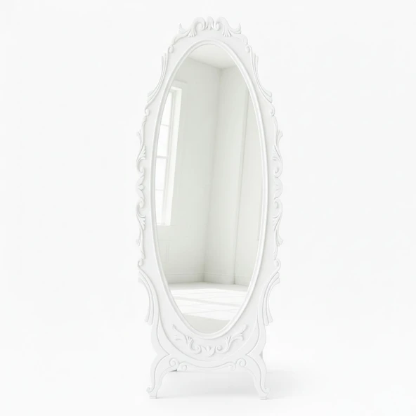 Roselle Ahşap Boy Aynası - Resim 7