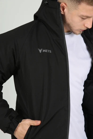 Mets Strike Anorak Uzun Mont Siyah - Resim 5