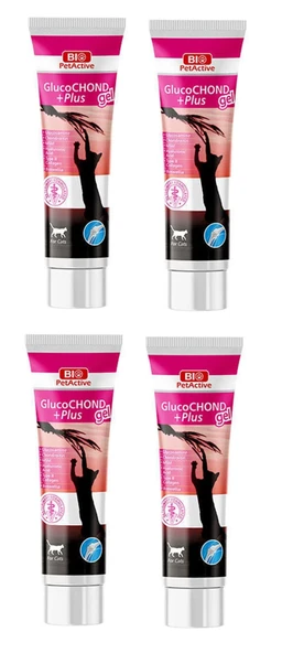 Bio PetActive Glucohond Plus Jel Kedi Eklem Sağlığını Destekleyen Macun 100 ML X 4 Adet ürün görseli 1