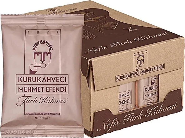 Kuru Kahveci Mehmet Efendi Türk Kahvesi 100 GR x 25 Adet ürün görseli 1