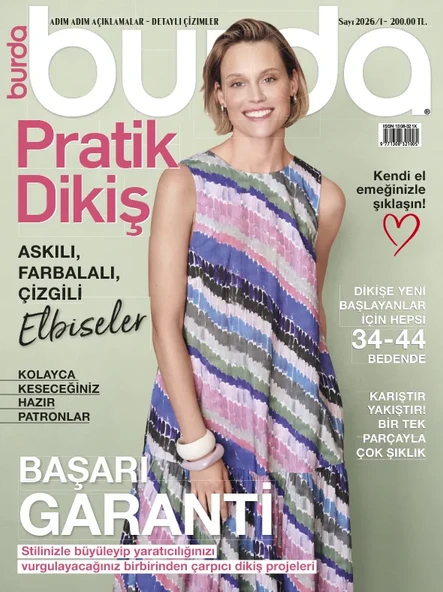 Burda Dergi Pratik Dikiş 2026/01 ürün görseli 1