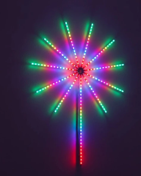 Modüler Rgb Led Duvar Işığı H.ai Fişek Efektli Uzaktan Kumandalı ürün görseli 1