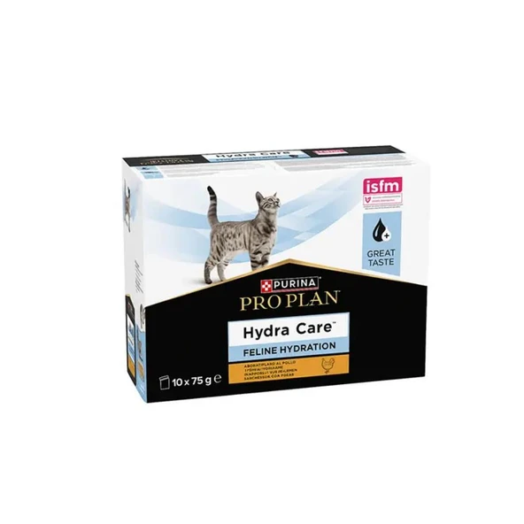 Pro Plan Hydra Care Kediler İçin Su Alımını Destekleyici Tavuklu Besin Takviyesi 10x75gr ürün görseli 1