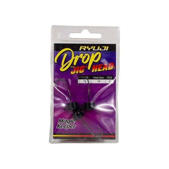 Ryuji Drop Jighead Siyah ürün görseli 1