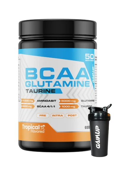 -Gainup BCAA-Glutamine-Taurine 655gr 50 Servis -Tropikal ürün görseli 1