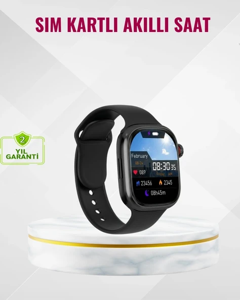 Uyku Takipli Gps’li Sım Kart Destekli Akıllı Saat ürün görseli 1