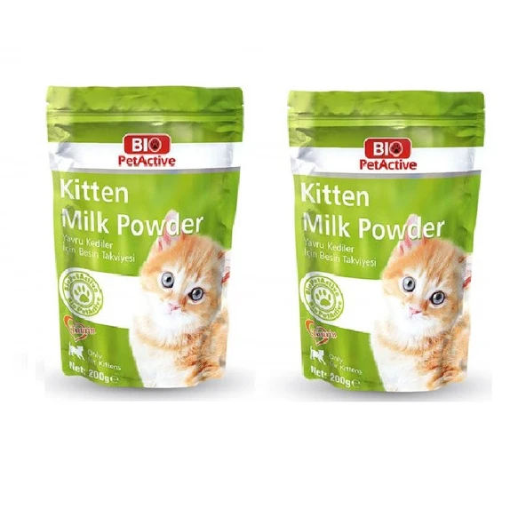 Bio PetActive Kitten Milk Powder Yavru Kedi Süt Tozu 200 Gr. X 2 Adet ürün görseli 1