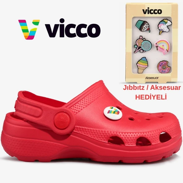 Vicco Didim Jıbbıtz Aksesuar Hediyeli Ortopedik Unisex Çocuk Terlik ürün görseli 1