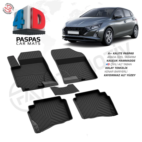 Hyundai i20 4D Havuzlu Paspas 2021 Model ve Sonrası ürün görseli 1